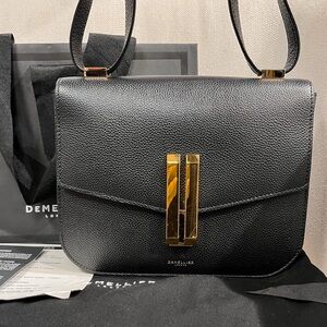 DeMellier London - The Vancouver - Black Grain Leather